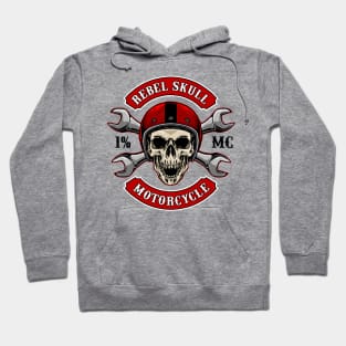 Rebel Skull, Skull And Crossbones Hoodie